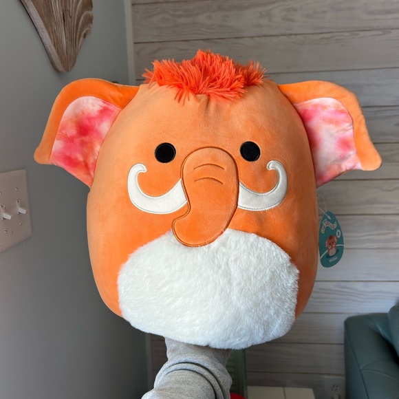 NWT FTM Willby the orange mammoth squishmallow 16in - Picture 1 of 6